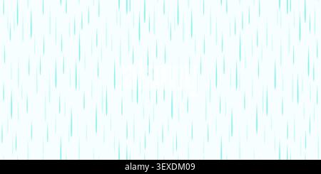 Rain Drops Seamless Pattern on soft blue Background Stock Vector