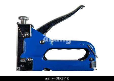 Heavy duty staple gun for upholstery, carpentry, fastening, precision work Stock Photo
