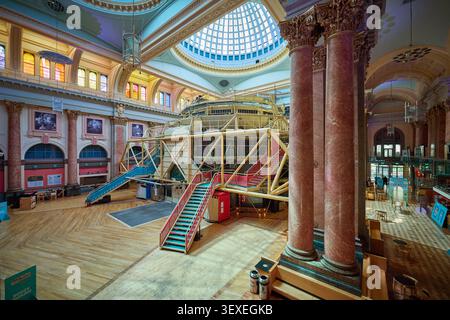 Royal Exchange Theatre grade II listed complex, Stock Photo