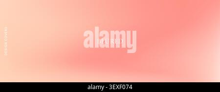 Peach and pink gradient Background with Soft Blur Texture. Abstract Mesh Template for modern design or fashion banner. Pastel Vector illustration Stock Vector