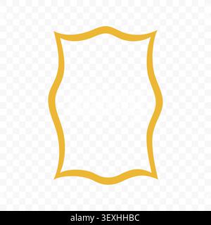 Playful Hand Drawn Frame Border Stock Vector