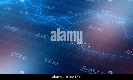Traders analyze financial data using charts and graphs for decision making and planning Stock Photo