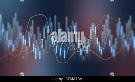 Traders analyze market trends using charts and graphs in trading sessions Stock Photo