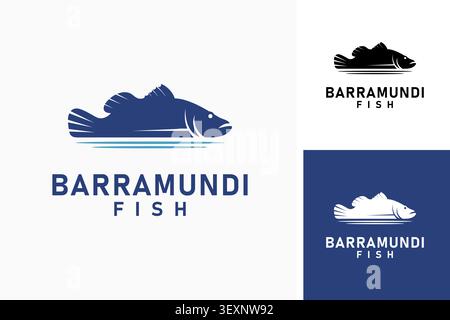Barramundi fish logo symbol icon design Stock Vector