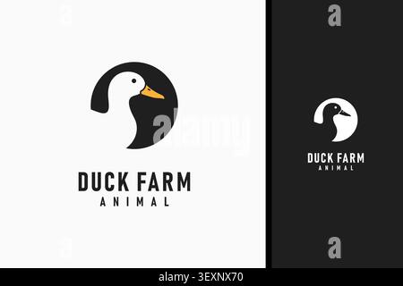 Duck logo symbol icon design Stock Vector