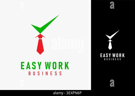 Easy work logo symbol icon design Stock Vector