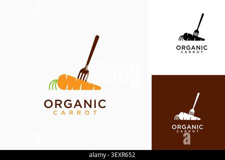 Vegetable carrot logo symbol icon design Stock Vector