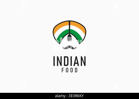 Indian food logo symbol icon design Stock Vector