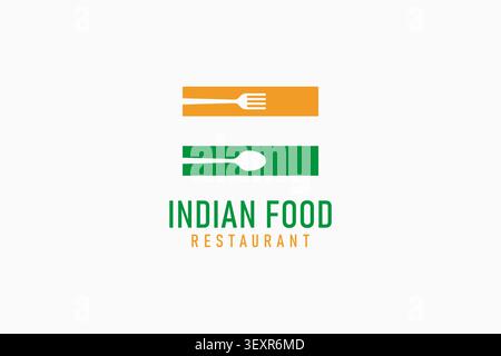 Indian food logo symbol icon design Stock Vector