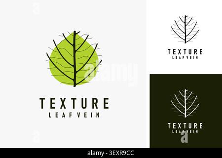 Leaf vein logo symbol icon design Stock Vector