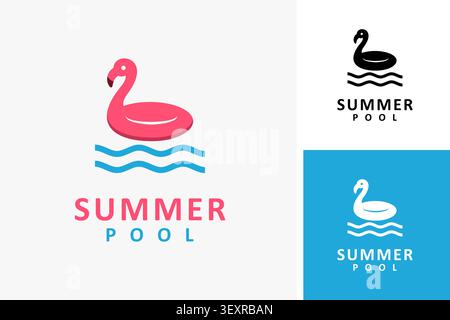 Swimming pool logo symbol icon design Stock Vector