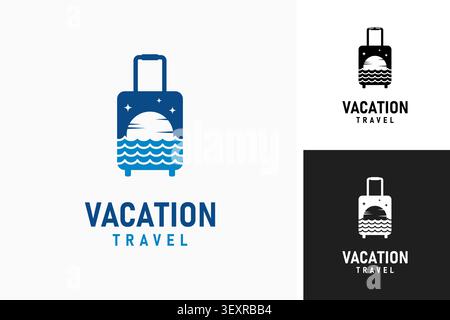 Travel vacation logo symbol icon design Stock Vector