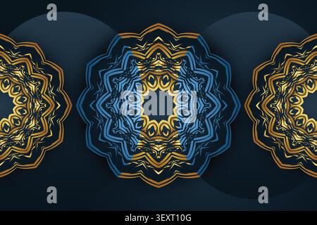 premium golden mandala decorative pattern Stock Vector