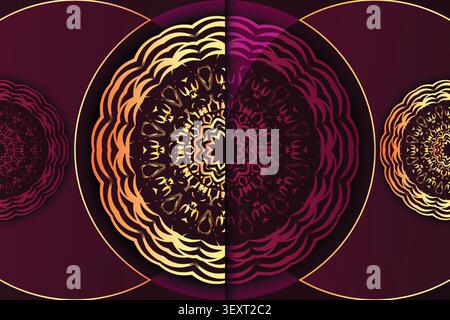 modern luxury colorful mandala texture Stock Vector