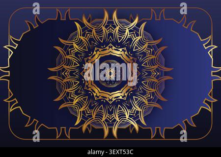 elegant abstract islamic mandala wallpaper Stock Vector
