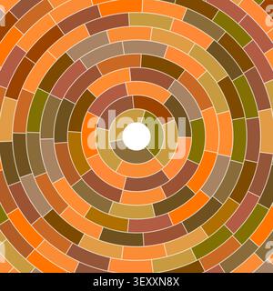 Medium padding. Abstract pattern. Segments centered. Light weight. Solid cells in frame. Elegant vector image. Stock Vector