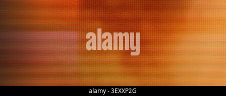 Orange and red horizontal scanlines creating an abstract digital background with color distortion Stock Photo