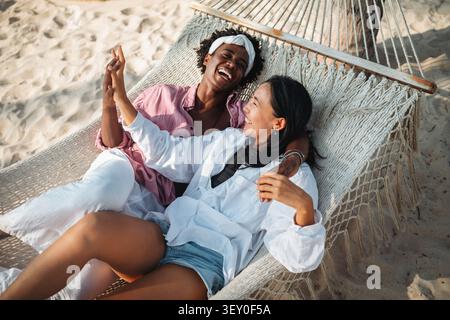 Couple enjoying travel, creating unforgettable memories through their passion for travel photography Stock Photo