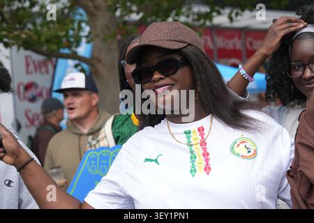Seattle, WA, USA. 6 Jul, 2026. Fans make their way into Seattle Stadium