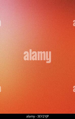 Smooth gradient shifting from peach to orange, pink, and red with subtle granular texture creating soft blur effect Stock Photo