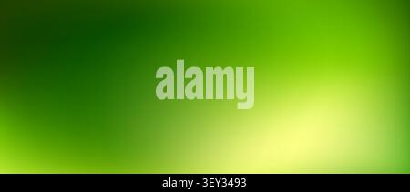 Blurred smooth greenish gradient background. Green yellow texture wallpaper. Vector fresh springtime theme bg. Summer season color gradation backdrop for poster, banner, presentation, template, flyer Stock Vector