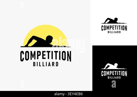 Billiard logo symbol icon design Stock Vector