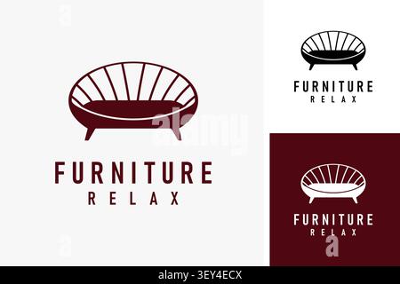 Bench furniture logo symbol icon design Stock Vector