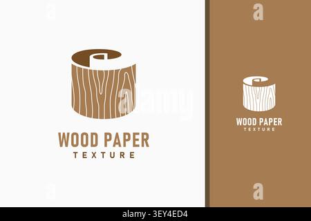 Wood paper logo symbol icon design Stock Vector