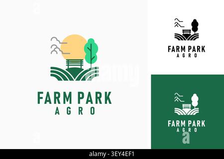 Farm park logo symbol icon design Stock Vector
