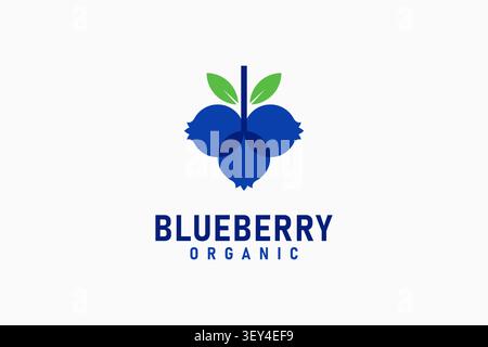 Blueberry logo symbol icon design Stock Vector