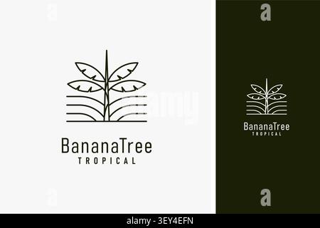 Banana garden logo symbol icon design Stock Vector
