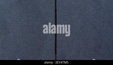 Gray Fabric Bag Texture with Vertical Zipper Line Stock Photo