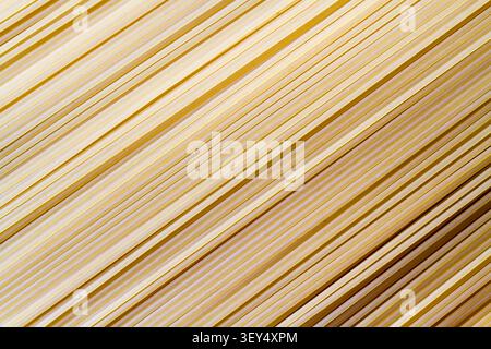 Diagonal spaghetti texture. Pasta close-up. Stock Photo