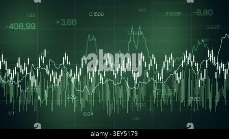 Traders analyze market trends using charts and graphs during trading session Stock Photo