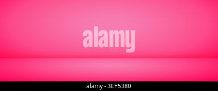 Limbo pink background. Abstract studio gradient bg. Modern banner with empty space for advertising text. Vector illustration. Stock Vector