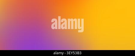 Sunset gradient backdrop with pink, yellow and violet fade. Soft blurred ombre texture. Minimal abstract bg. Stock Vector