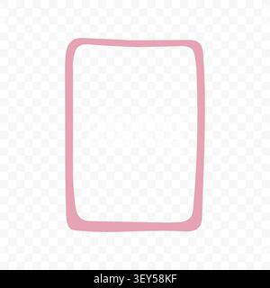 Pastel Pink Decorative Frame Stock Vector