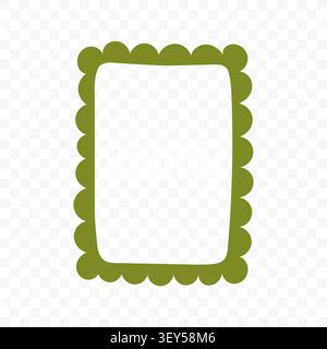 Hand Drawn Green Frame Design Stock Vector