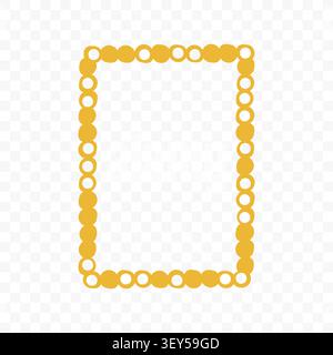 Playful Hand Drawn Frame Border Stock Vector