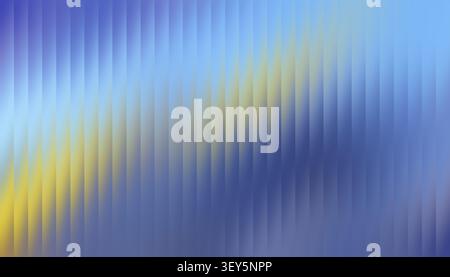 Abstract background with a blue and yellow color gradient and subtle vertical lines, creating a modern, textured design Stock Photo