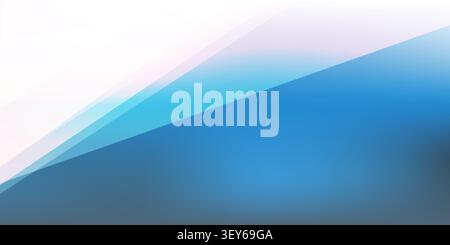 Abstract blue background featuring layered diagonal geometric shapes with smooth color gradients transitioning from white to vibrant blue. Modern futu Stock Vector