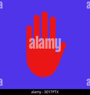 hand flat style icon icon Stock Vector