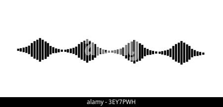 Abstract sound wave pattern stock illustration Stock Vector
