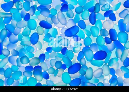 Array of glass shapes. Stock Photo