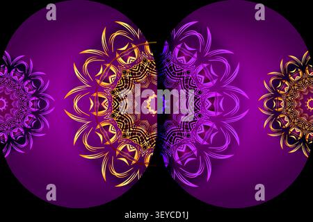 decorative abstract floral mandala background Stock Vector
