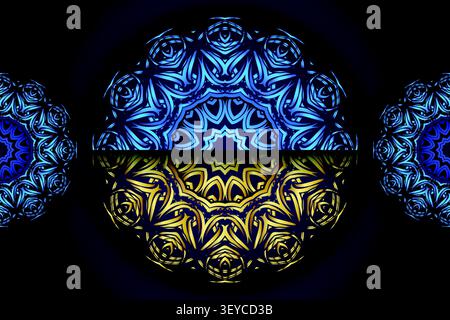 elegant abstract geometric gold pattern art Stock Vector