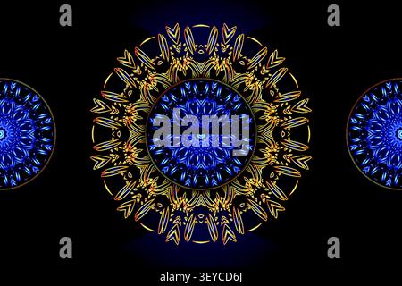 elegant abstract geometric mandala backdrop Stock Vector