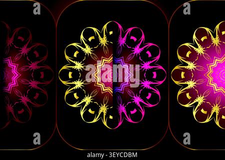 luxury abstract overlapping mandala background Stock Vector