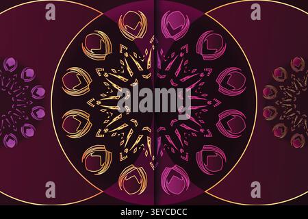 seamless elegant mandala decorative pattern Stock Vector