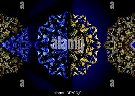 decorative luxury mandala geometric wallpaper Stock Vector